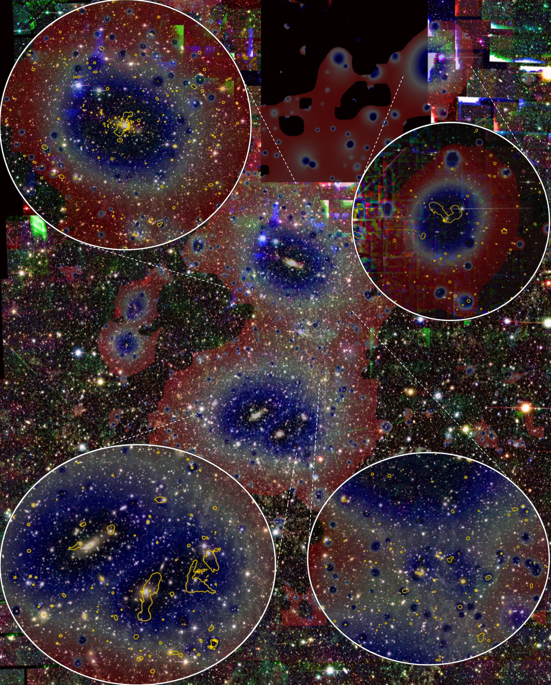 Astrophysicists discover large, unintelligible filaments of gas between galaxies