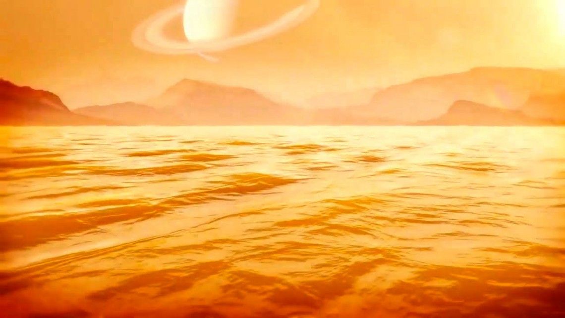 The largest sea on Saturn’s mysterious moon Titan may be more than 1,000 feet deep